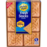 HONEY MAID Fresh Stacks Graham Crackers – Whole Grain Honey Graham Packs for School Lunches, Daycare, and Snack Drawers