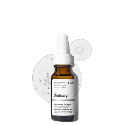 six-peptide technology blend: matrixyl synthe'6, retinopeptide 189, syn-ake, cytobiol lumin-eye, unisooth eg-28, and eyeseryl