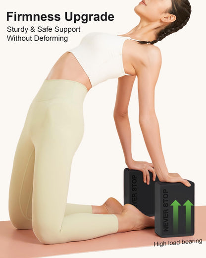 six-sided, eight-angle beveled design for stable hand, knee, and back support