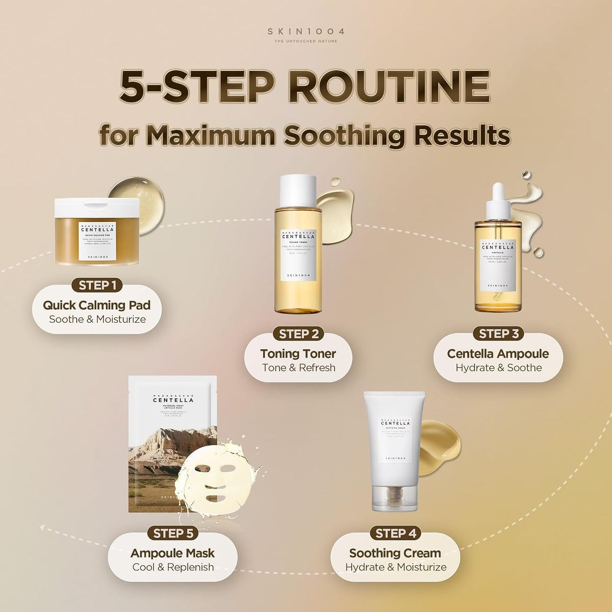 SKIN1004 Madagascar Centella Ampoule for Less-Is-More Skin Routine, Clear Korean Face Serum