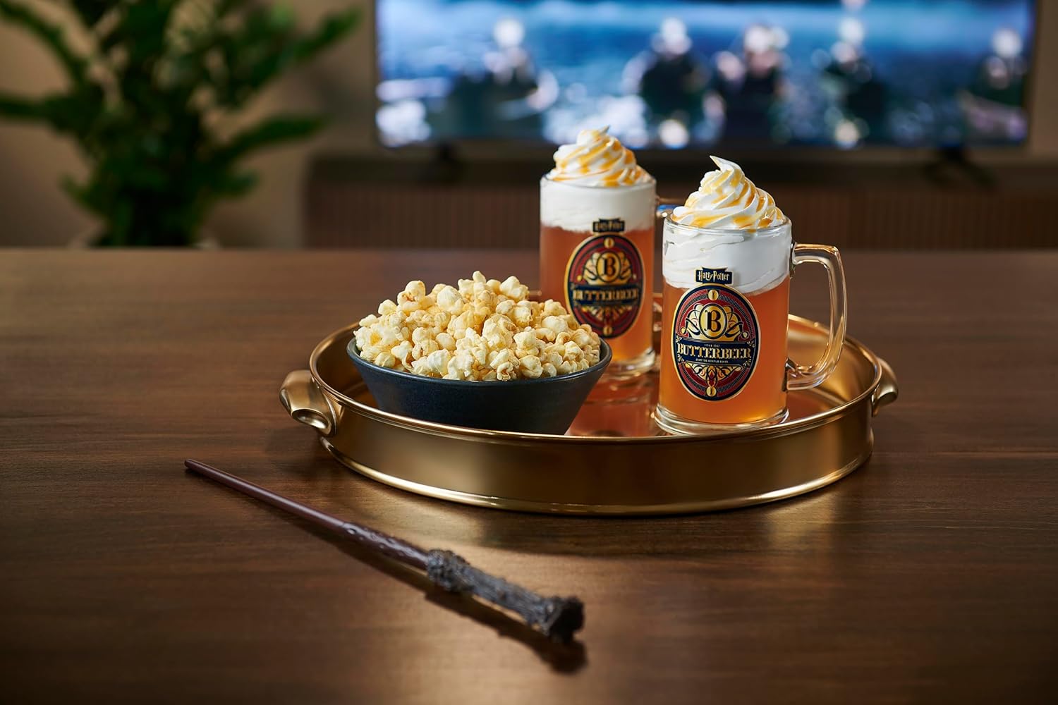SkinnyPop Butterbeer Popcorn – Valentine's Day Gift for the Harry Potter Fan, Romantic Movie Night Indulgence