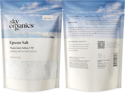 Sky Organics Epsom Salt Bath Soak - Thoughtful Self Care Gift for Her and Mom on Birthdays