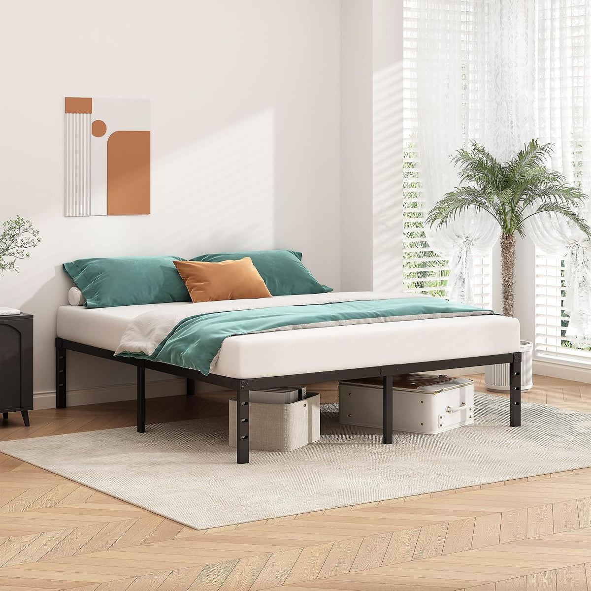 slatted support base that eliminates the need for a box spring