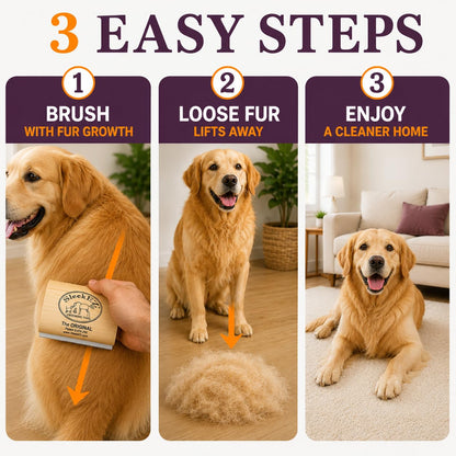 SleekEZ Deshedding Brush – Thoughtful Pet Lover Gift for Her Birthday, Gentle Dog & Cat Grooming Tool Made in USA