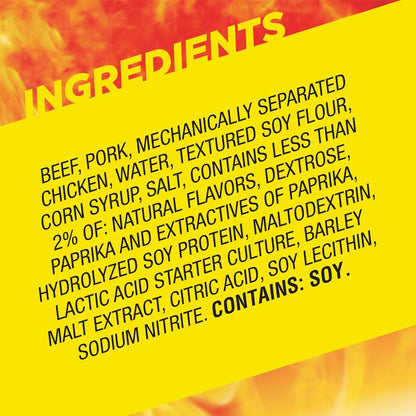 Slim Jim Smoked Meat Sticks – Individually Wrapped Protein Snack for Kids' School Lunchboxes and Birthday Party Favors