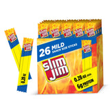 Slim Jim Mild Beef Snack Sticks – Commute and Car Cup Holder Snack for Busy Workdays