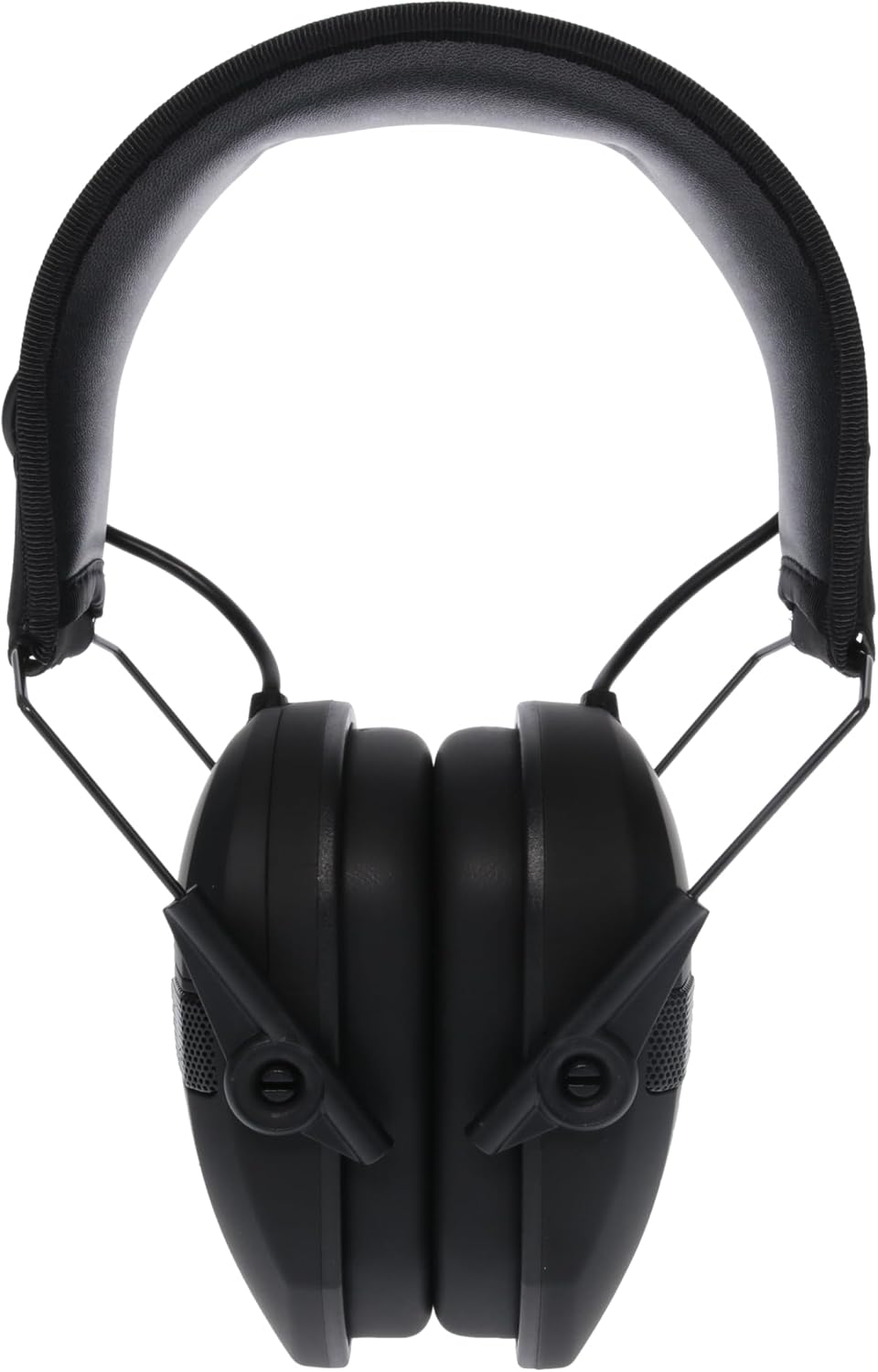 slim over-the-ear muff profile for low-bulk fit