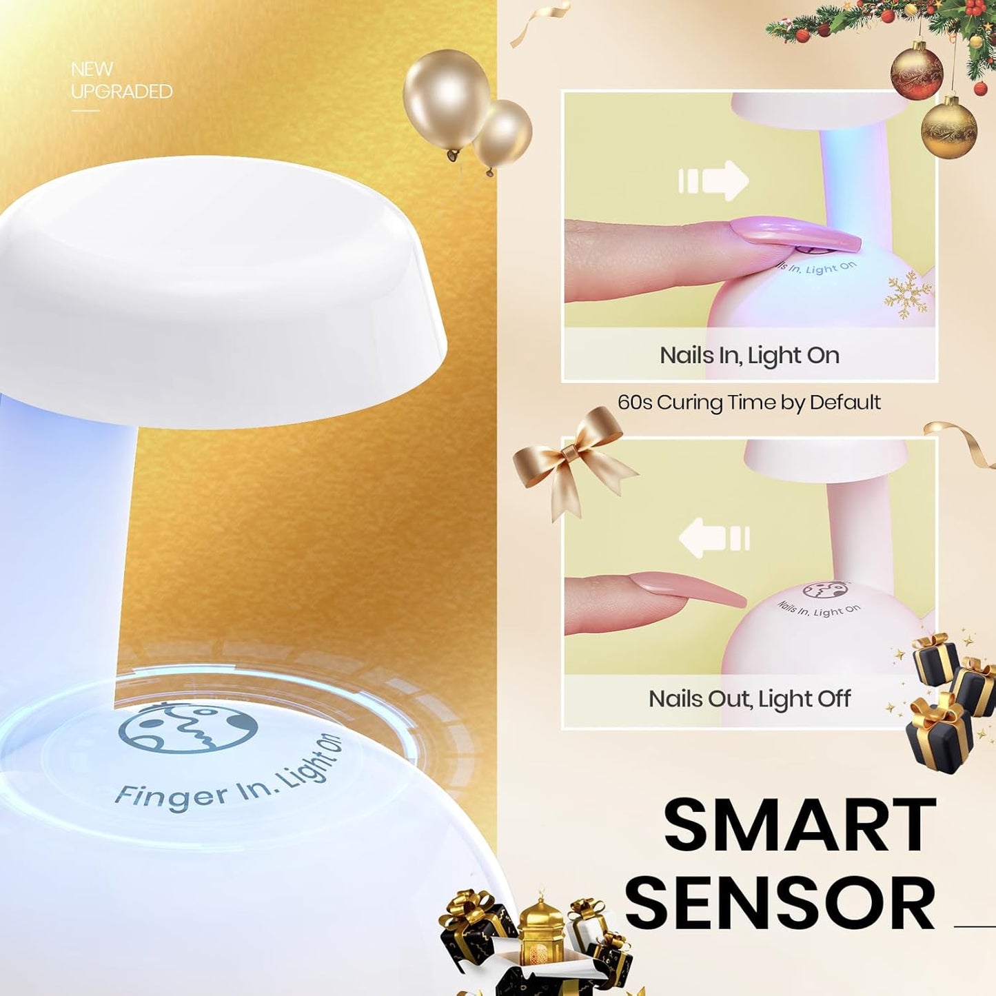 smart sensor with touch switch for hands-free activation