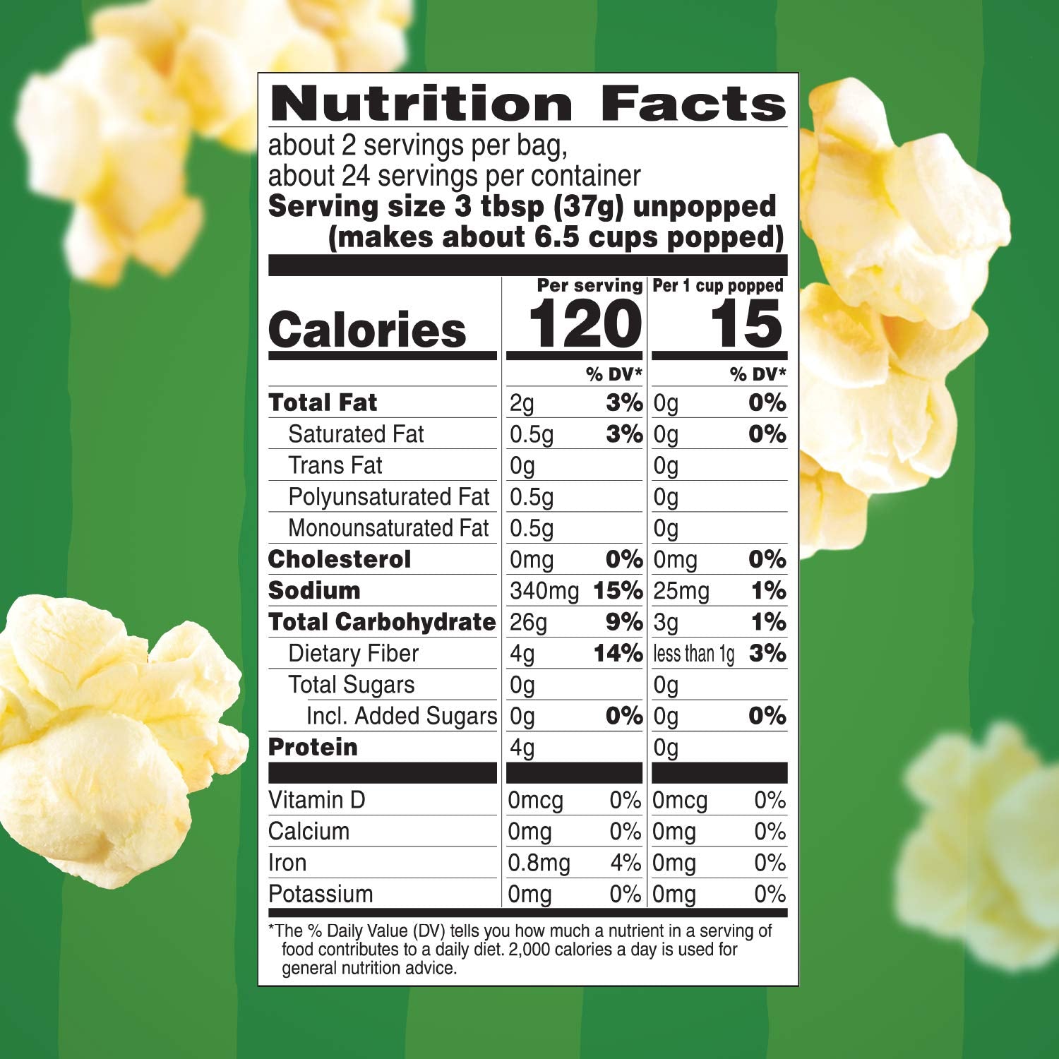 smartpop! formulation delivering 94% fat free popcorn