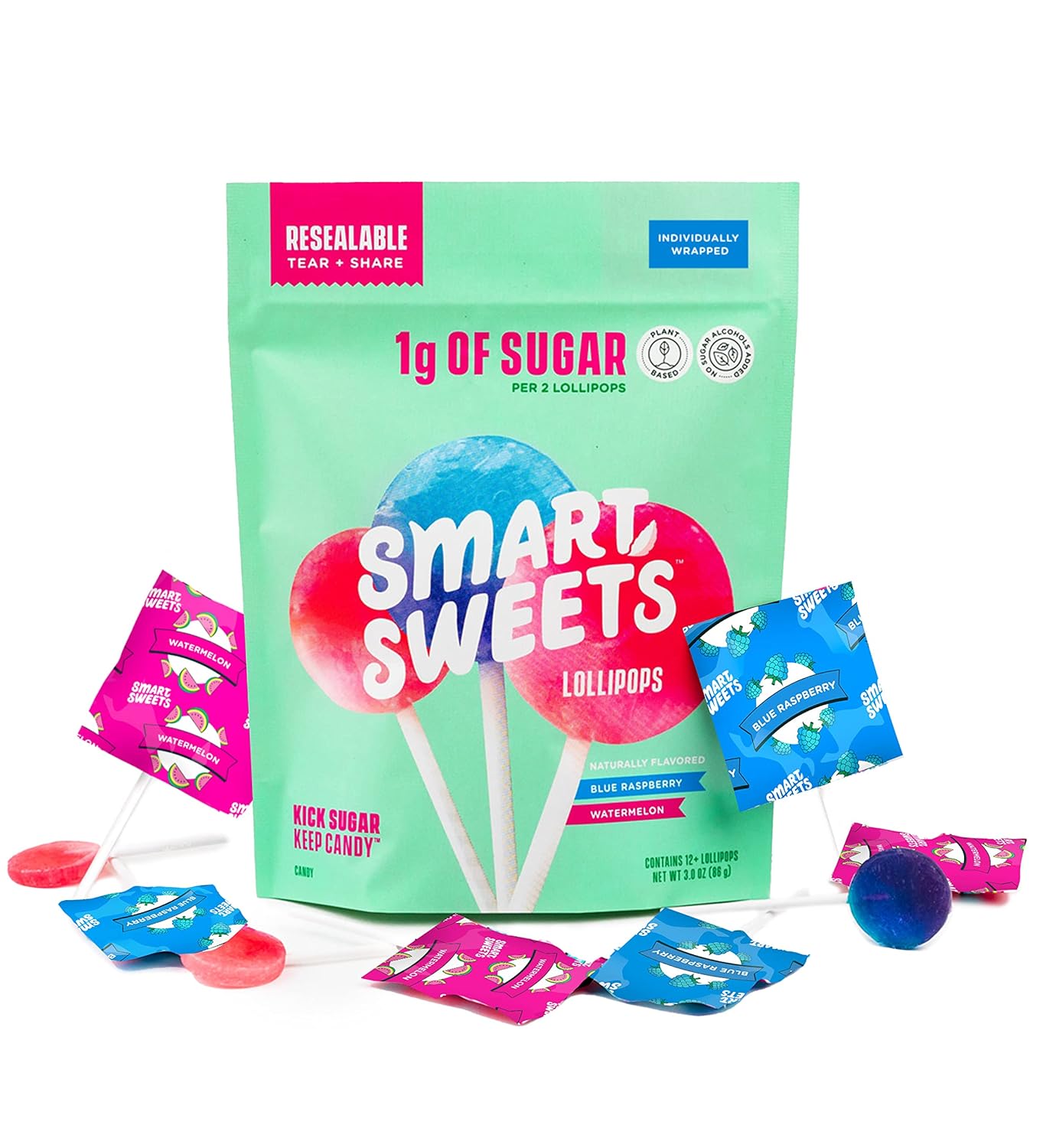 SmartSweets Lollipops – Thoughtful Low-Sugar Gift for Health-Conscious Friends and Family
