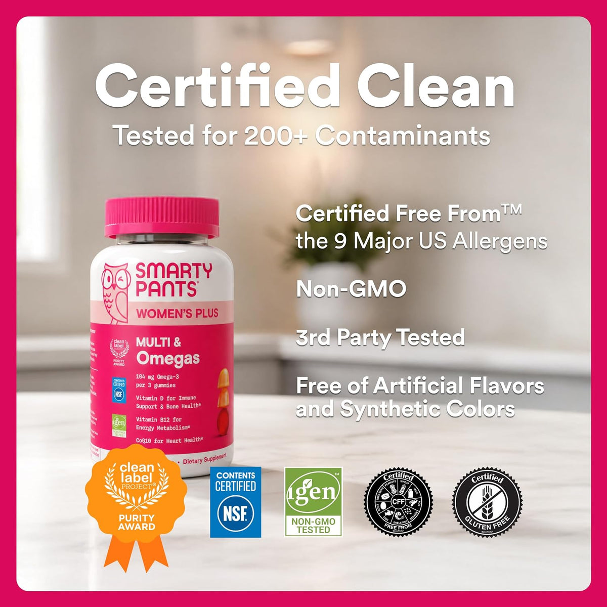 SmartyPants Women's Multivitamin Gummies – Clutter-Free Nutrition Solution, One Bottle Replaces Three