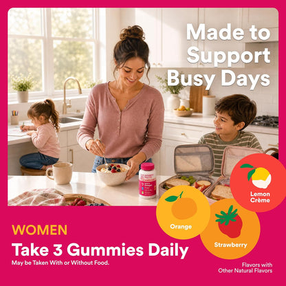 SmartyPants Women's Multivitamin Gummies – Clutter-Free Nutrition Solution, One Bottle Replaces Three