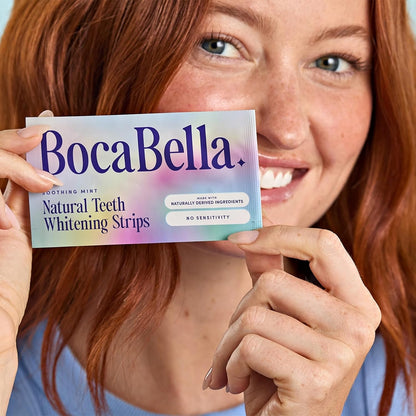 Smilebloom Peroxide-Free Whitening Strips – Sensitivity-Free Smile Brightening, Safe for Sensitive Teeth & Gums