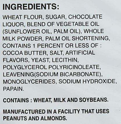 smooth chocolate cream coating (no filling inside the stick)