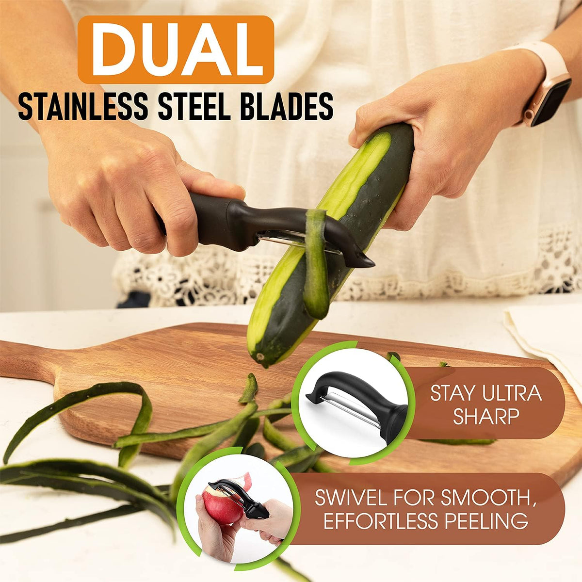 smooth-glide technology that resists clogging with peel residue
