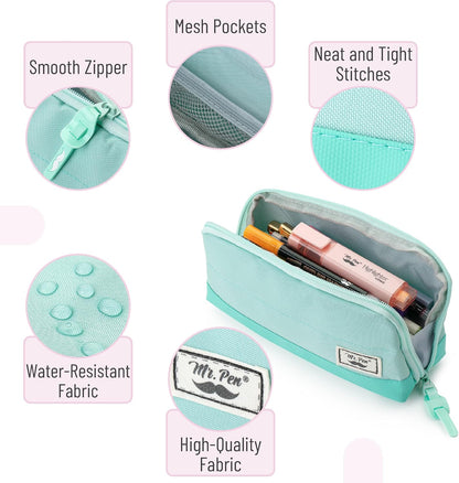smooth zipper closure to keep contents secure