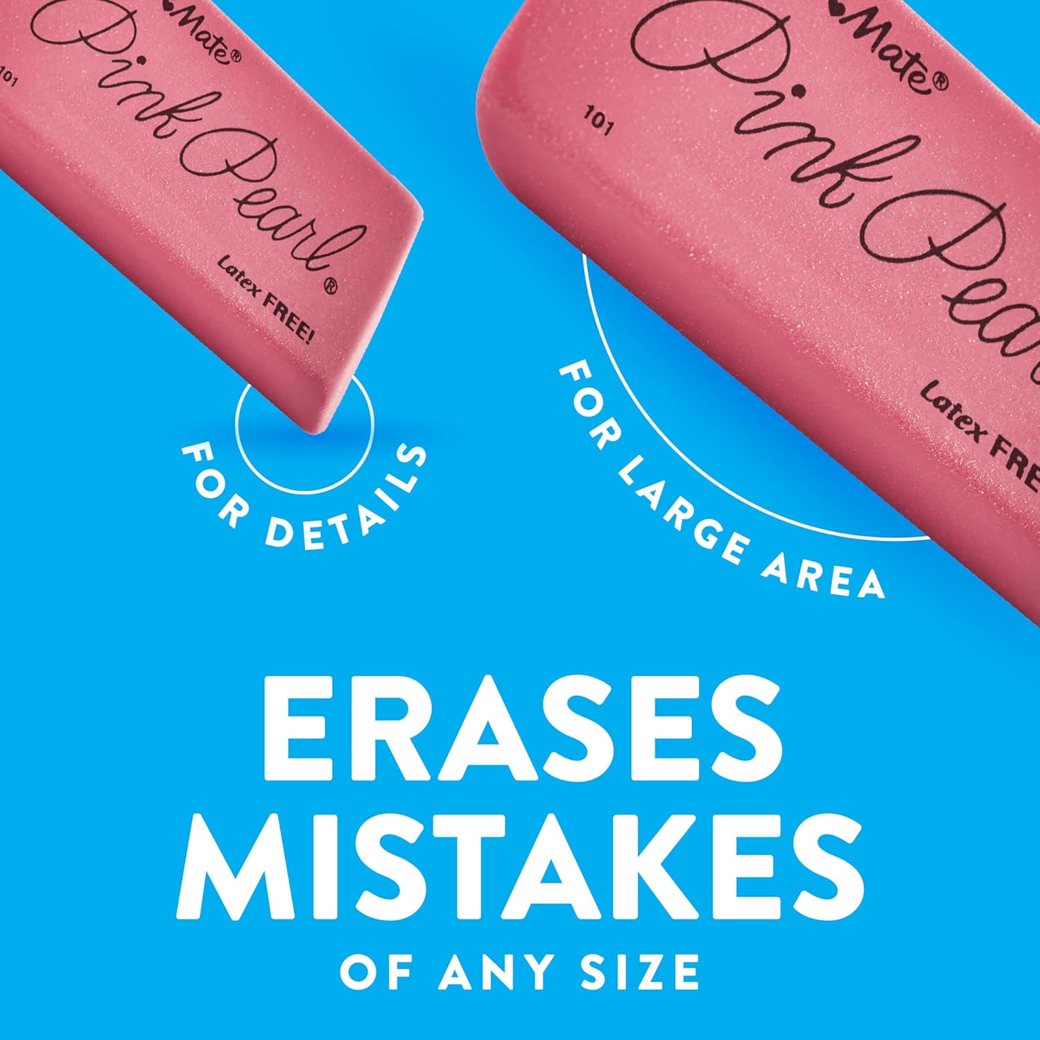 smudge-resistant pink pearl formula for clean paper finish