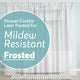 2a Peva Frosted Premium - 72"W x 84"L (Pack of 1)