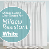 BigFoot Shower Liner – Stylish Bathroom Decor Accent, Clear PEVA Curtain with Magnets 72x72