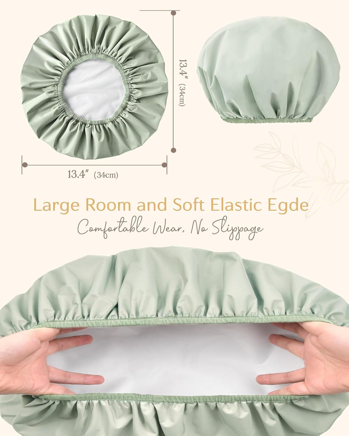 snag-proof inner lining to protect curl patterns and styled hair