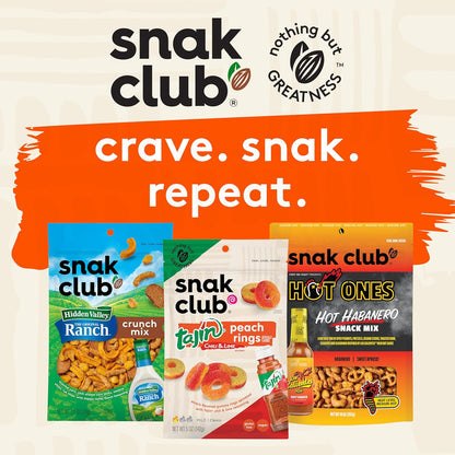 Snak Club Energizer Trail Mix – Desk Drawer Work Snack with 4g Protein, Roasted Nuts, and Chocolate Candies, 16 oz Resealable Pouch