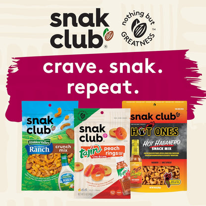 Snak Club Sweet & Salty Trail Mix, Family Size – Office Desk Drawer Snack for Midday Focus, 14 oz Pouch