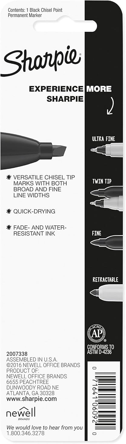 snap closure to prevent the chisel tip from drying out between uses
