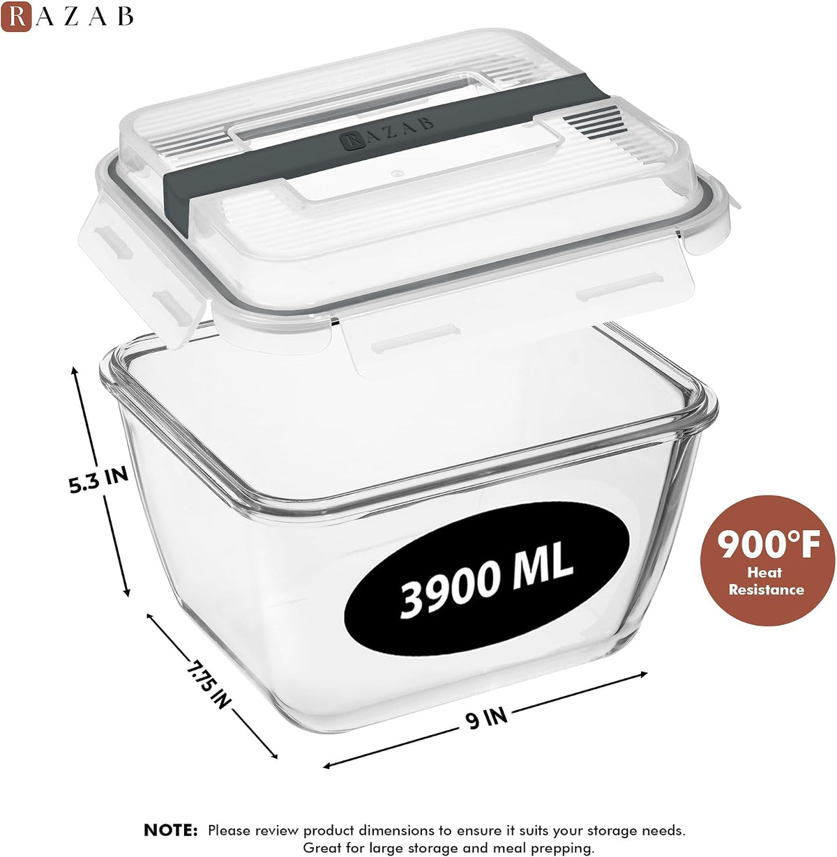 snap-lock lid with silicone gasket for airtight leakproof seal