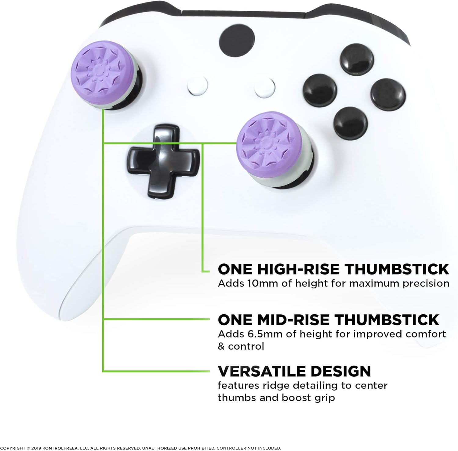 snap-on design compatible with xbox one and xbox series x controllers