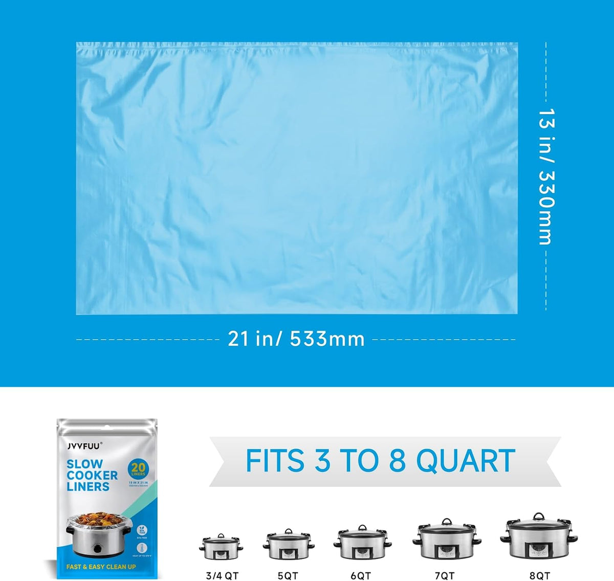 snug, secure fit engineered to stay in place during long cook cycles