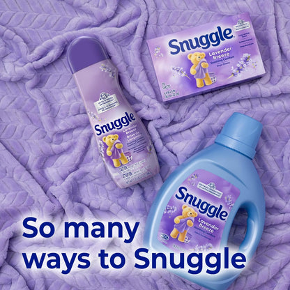Snuggle Dryer Sheets, Lavender Breeze Scent Safe for Nursery and Kids Room, Softens Pajamas and Bedding