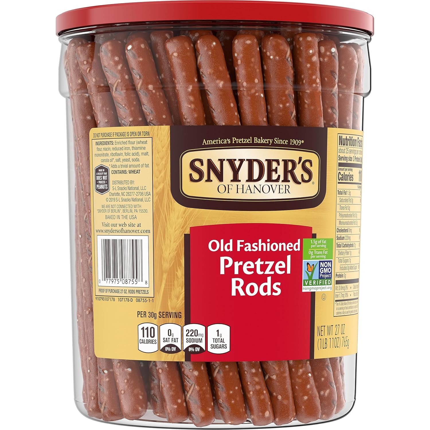 Snyder's of Hanover Pretzel Rods – Gourmet Hostess Gift for Holiday Entertaining and Party Hosts