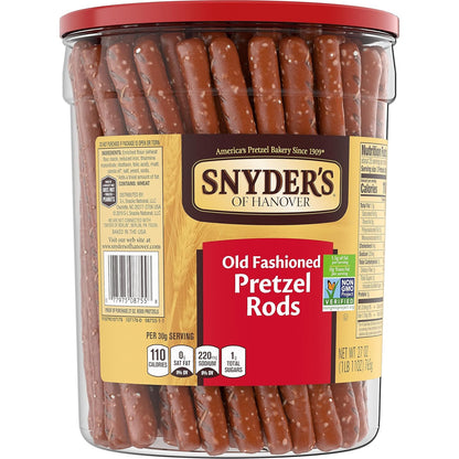 Snyder's of Hanover Pretzel Rods – Gourmet Hostess Gift for Holiday Entertaining and Party Hosts