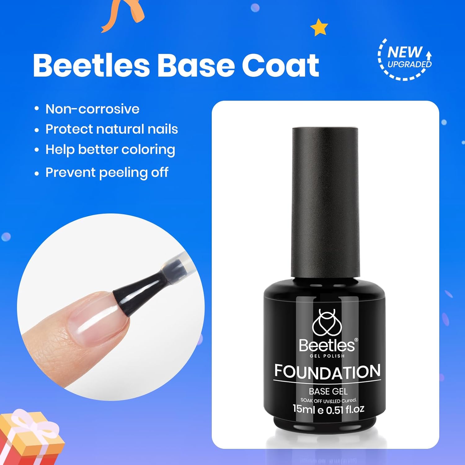 soak-off gel formula for easier removal vs. hard gel