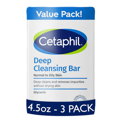 soap-free, hypoallergenic, non-comedogenic bar formulation