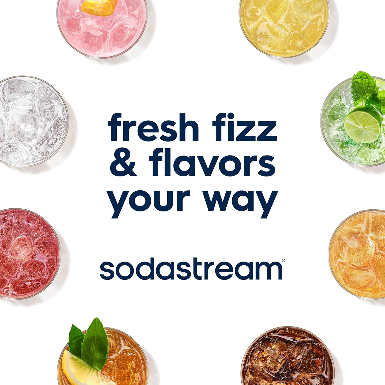 SodaStream Bubly Fruit Drops for Sparkling Water – Clean-Label Flavor Drops for Minimalist Pantry Storage