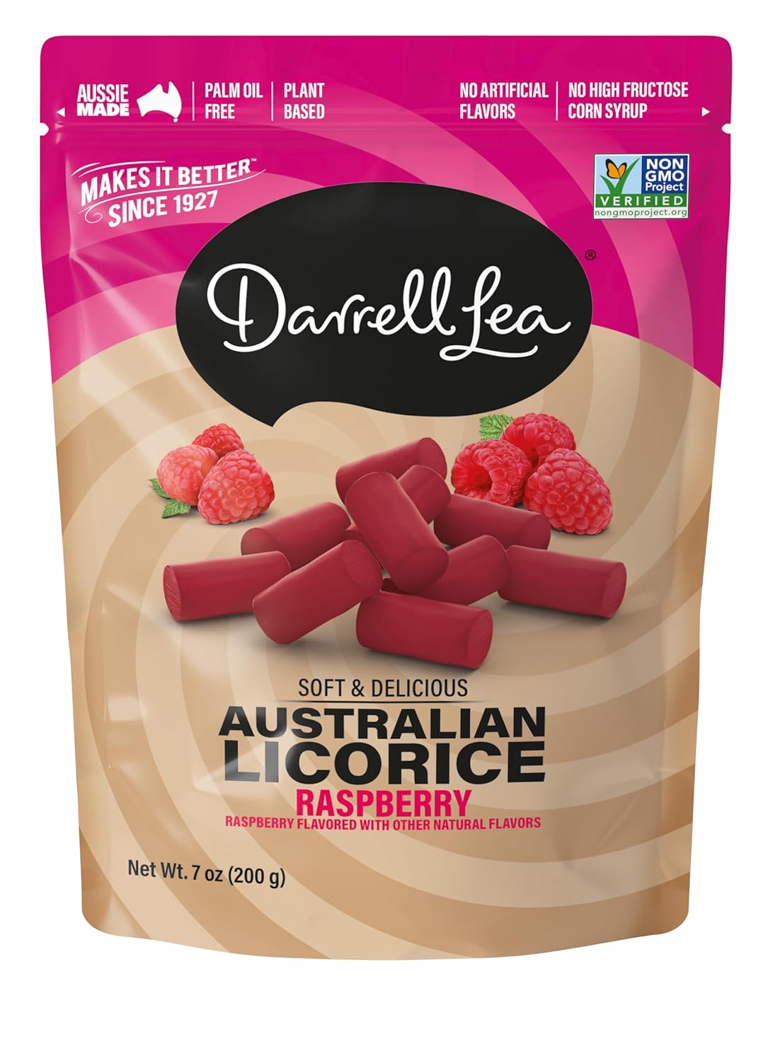 soft and chewy licorice texture (brand trademark bite)