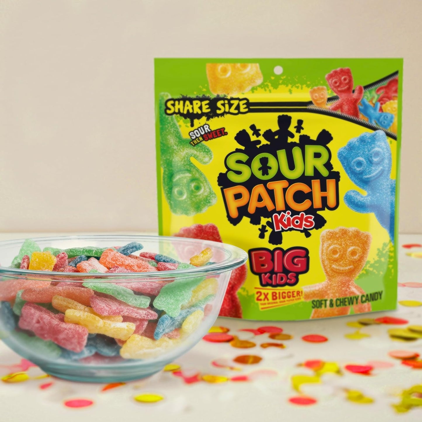 soft and chewy texture with the signature sour sugar coating