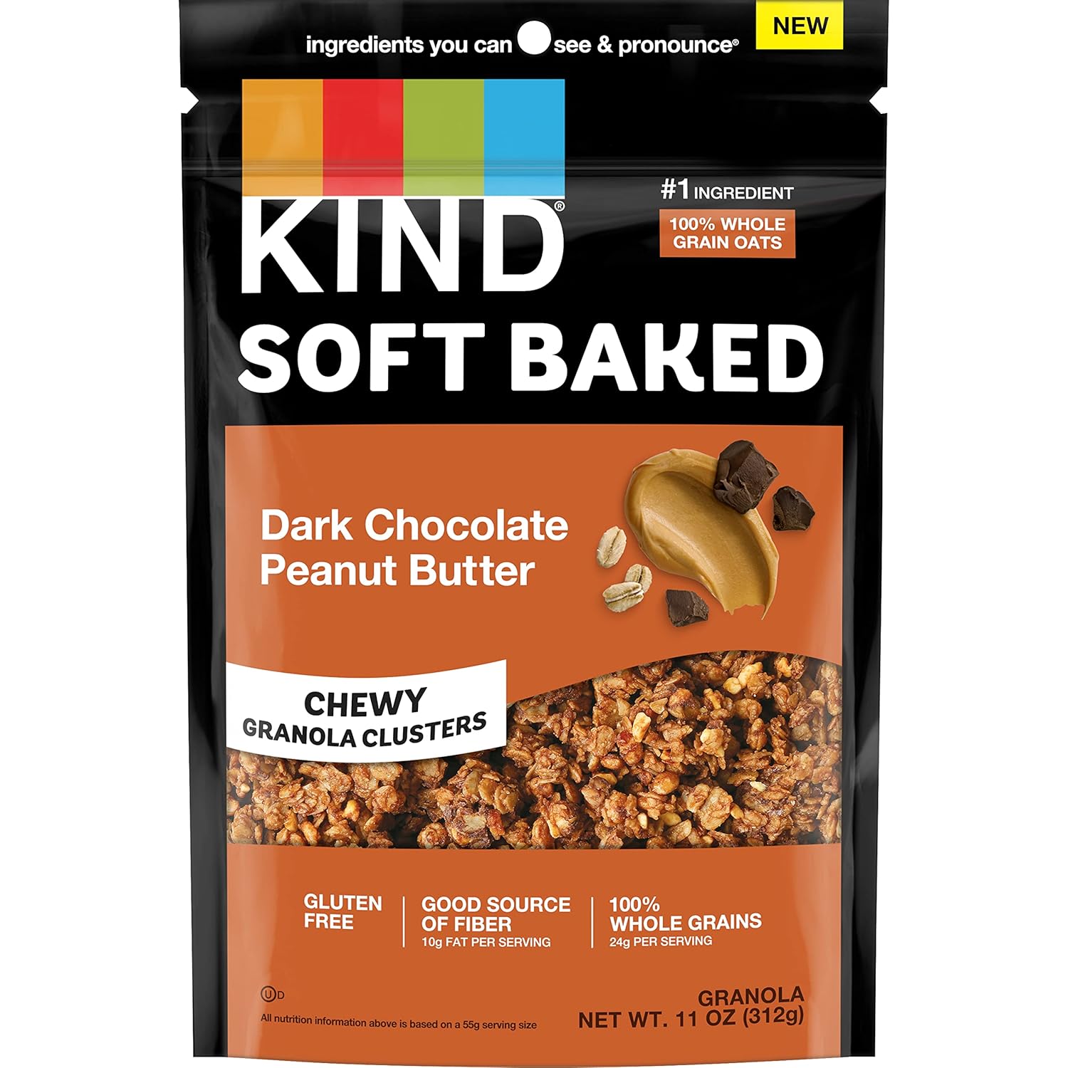 soft-baked chewy cluster texture, distinct from traditional hard granola