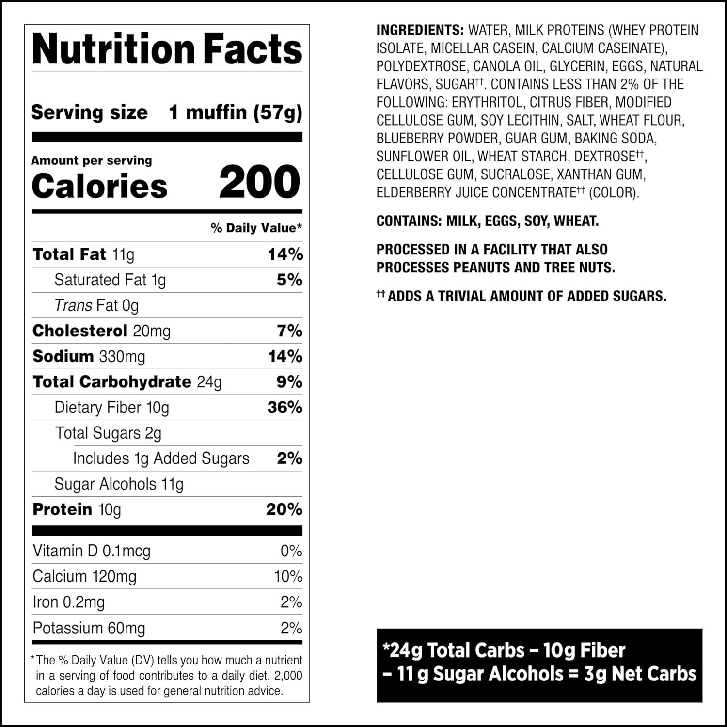 soft, bakery-style muffin texture (not a dense protein bar)