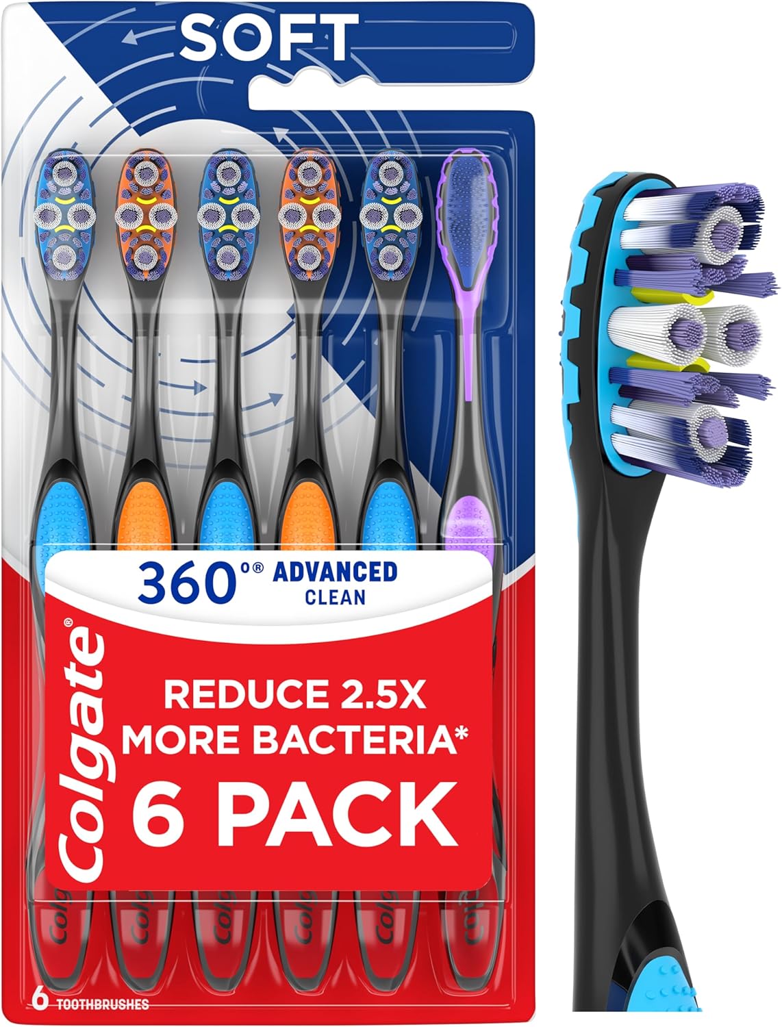 soft bristles suitable for sensitive gums