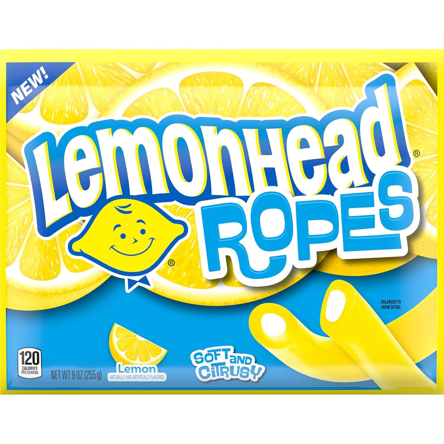 soft chewy rope candy form with a tart lemon-flavored filling