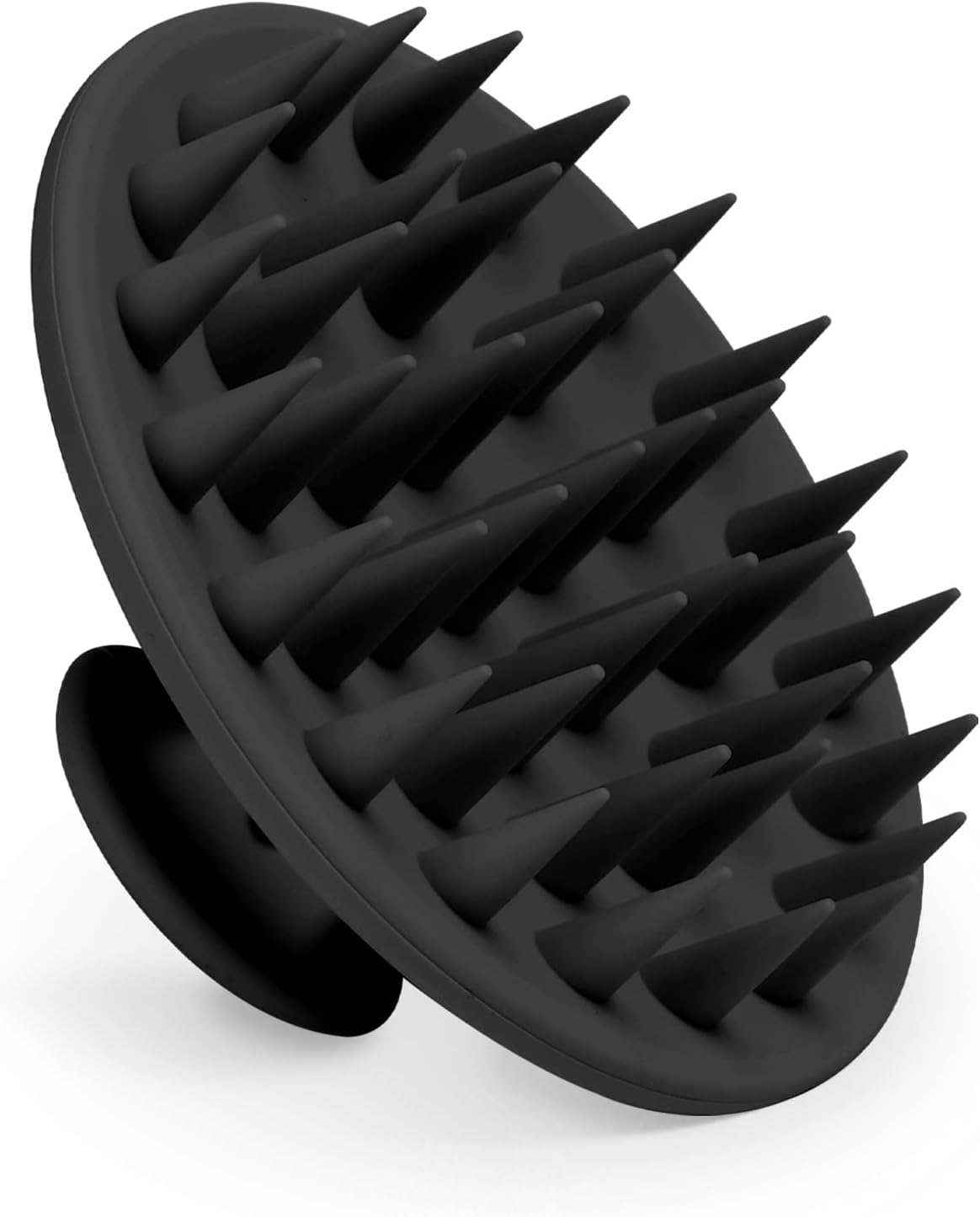 soft food-grade silicone bristles that exfoliate without scratching