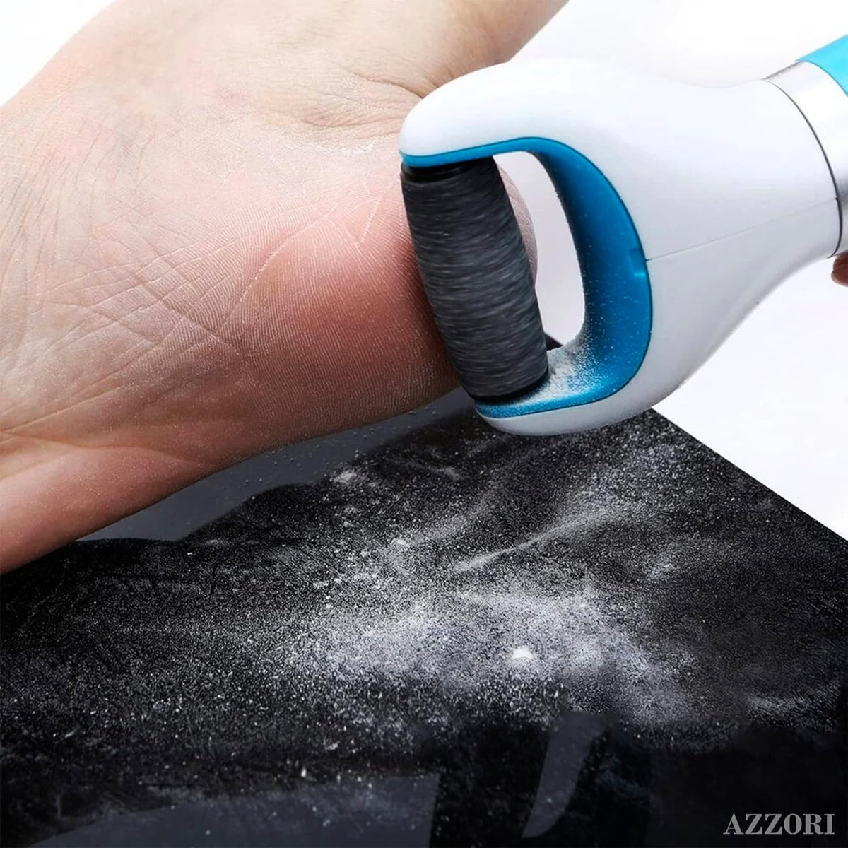 Soft-Layers Foot Exfoliator – Housewarming Gift Idea, Battery Powered Heel Grinder for Smooth Soft Feet