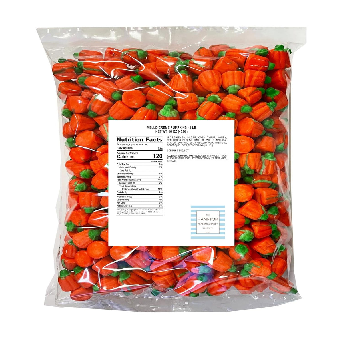 soft marshmallow creme pumpkin pieces with chewy bite