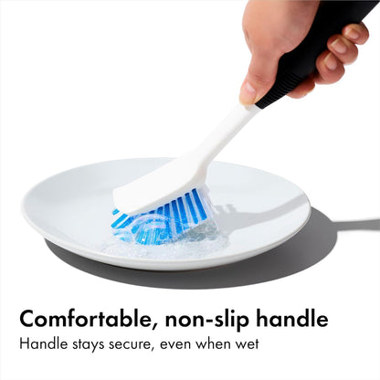 soft non-slip handle that maintains grip when wet or soapy