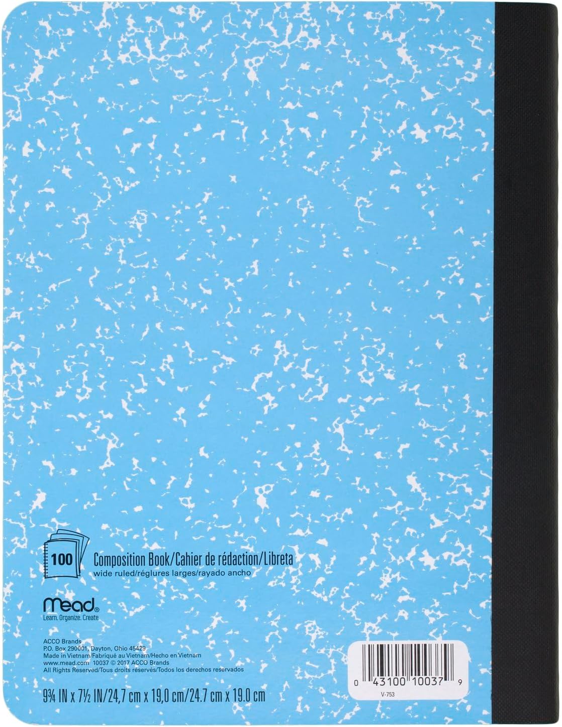 soft paper cover with classic composition book silhouette