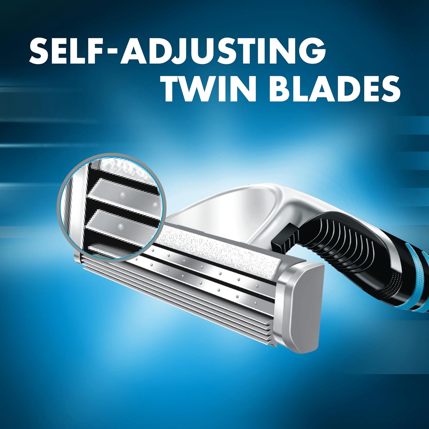 soft protective microfins that guide and prepare hair before cutting