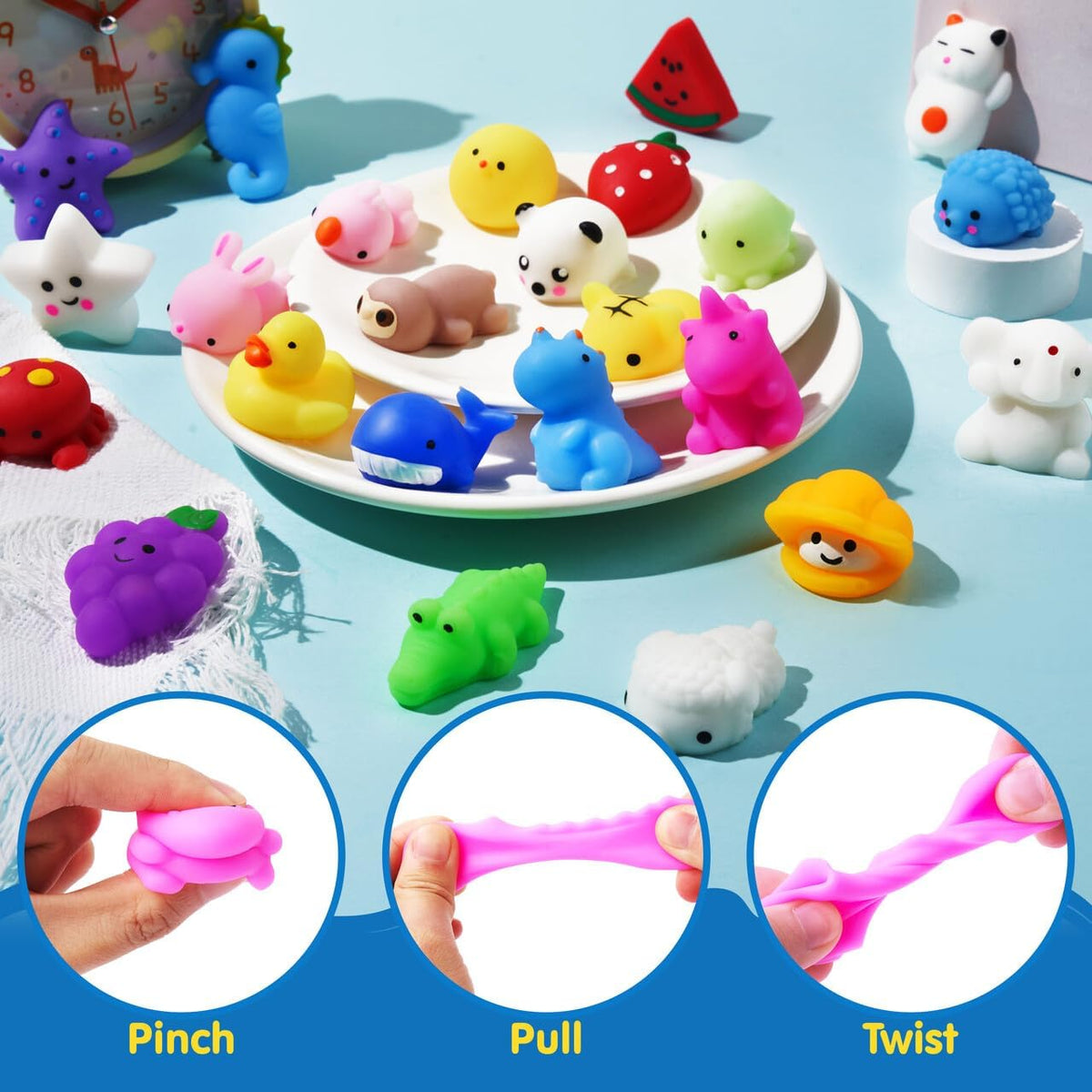 soft stretchy silicone material safe for squeezing and stretching