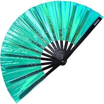 SoJourner Folding Rave Fan – Creative Valentine's Day Gift for Rave Couples, Loud Snap Festival Accessory in 21 Patterns